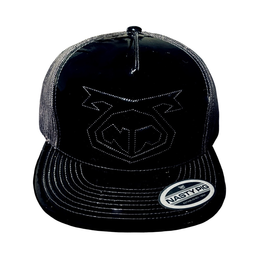 Nasty Pig Black Vinyl Trucker Hat